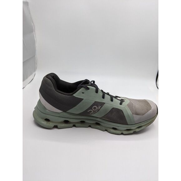 On Men's Cloudrunner Sneakers, Alloy/Moss, 10.5 Medium US - Picture 8 of 15